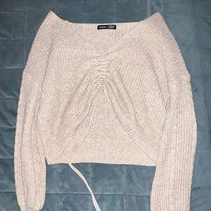 Cream Cropped Sweater